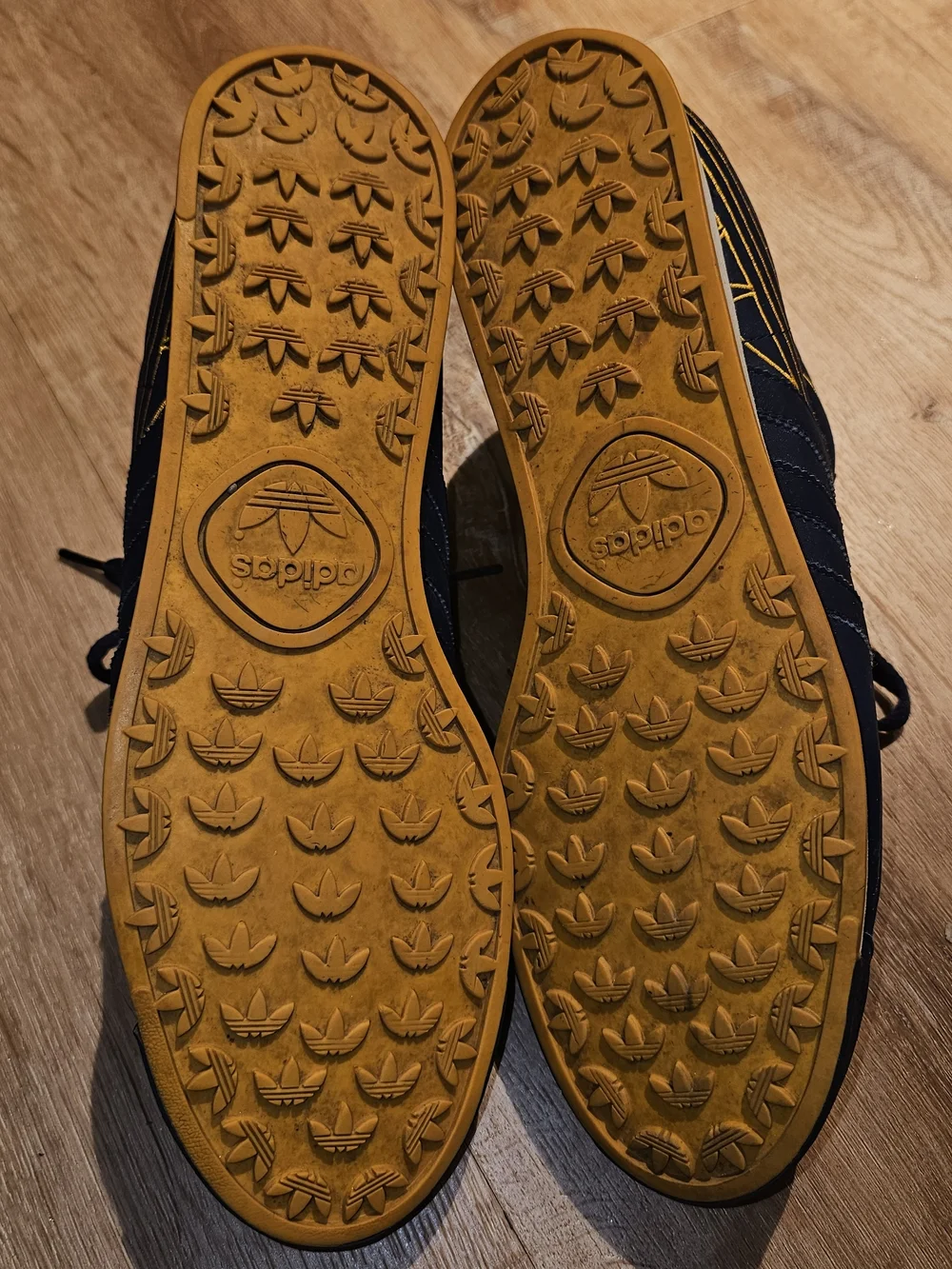 ADIDAS Samoa Mens Blue Suede Sneakers Size 13 Shoes Athletic Running - Picture 6 of 6